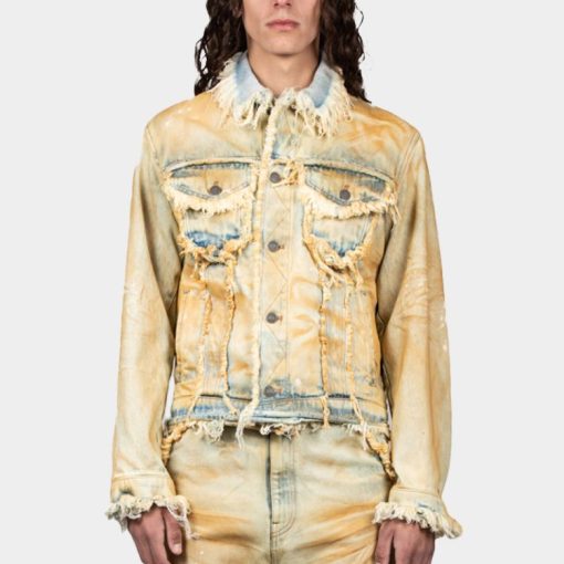 로우 엣지 데님 재킷 옐로우 더티